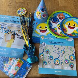 Baby Shark Birthday Party Supplies Lot